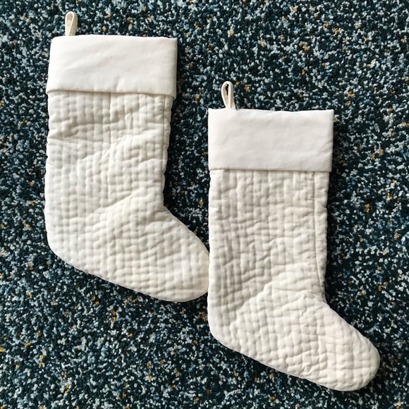 Pottery Barn Bedding Channel Quilted Velvet Stockings Poshmark